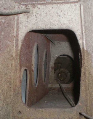 hand brake cable in tunnel.jpg and 